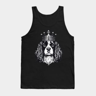 Cavalier King Charles Spaniel Dog wearing a crown Tank Top